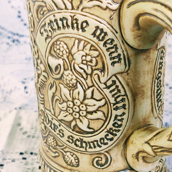 VINTAGE COLLECTIBLE CERAMARTE GERMAN BEER STEIN TAVERN SCENE - Picture 11 of 15